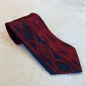 Vintage Valentino Pietro  Abstract Print Silk Tie